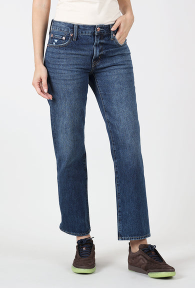 Pistola Issa Mid-Rise Relaxed Ankle Straight, Mirage 