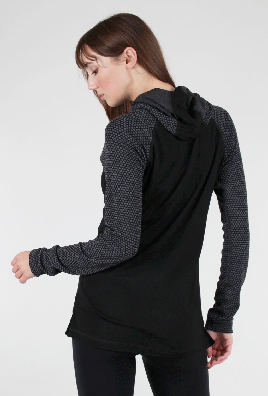 Smartwool Thermal Drape Hood Base Layer, Black Dot 