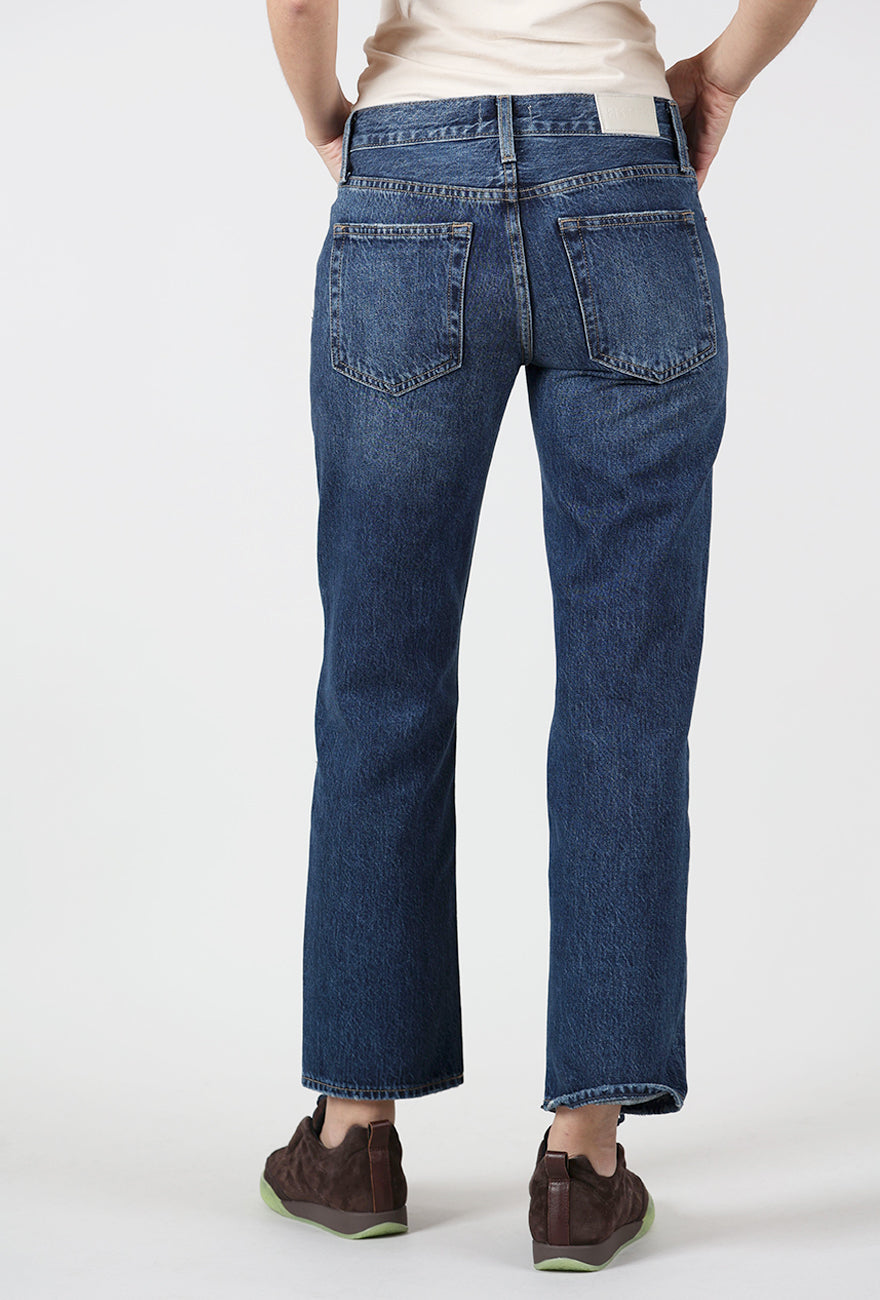 Issa Mid Rise Relaxed Ankle Straight, Mirage