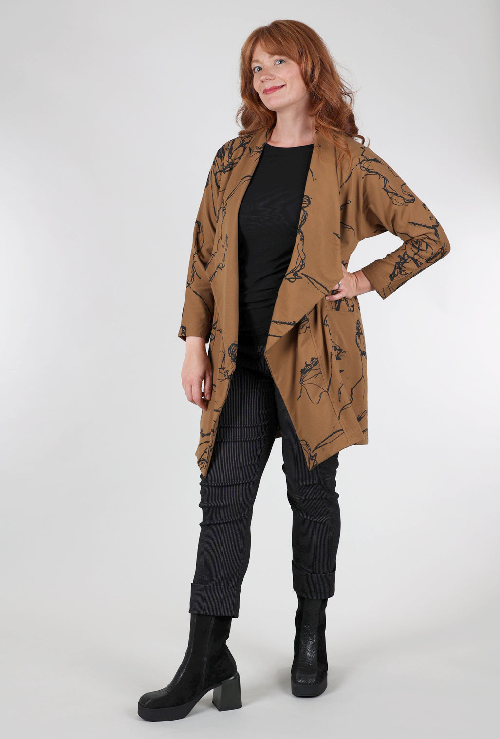 Bel Kazan Sierra Jacket, Ochre Ardemis Print 