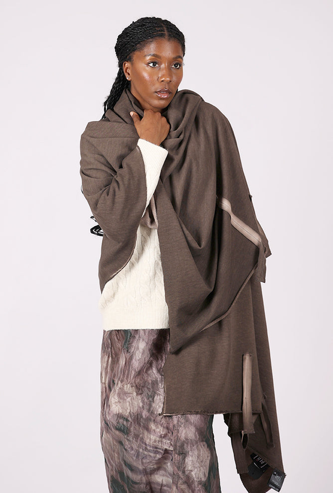 Pluslavie Sweat Scarf, Chocolate 