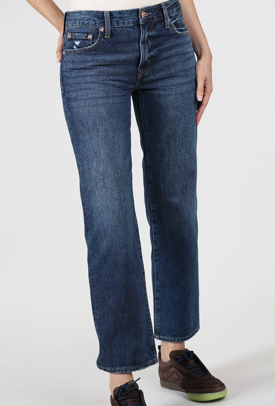 Issa Mid Rise Relaxed Ankle Straight, Mirage
