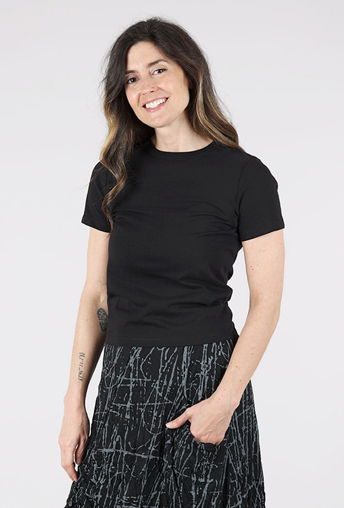 Pistola Alba Baby Tee, Noir 