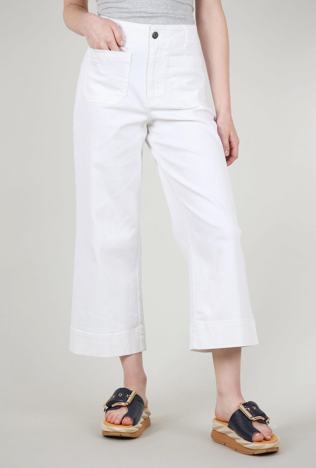 Habitat Perfect Crop Jean, White 