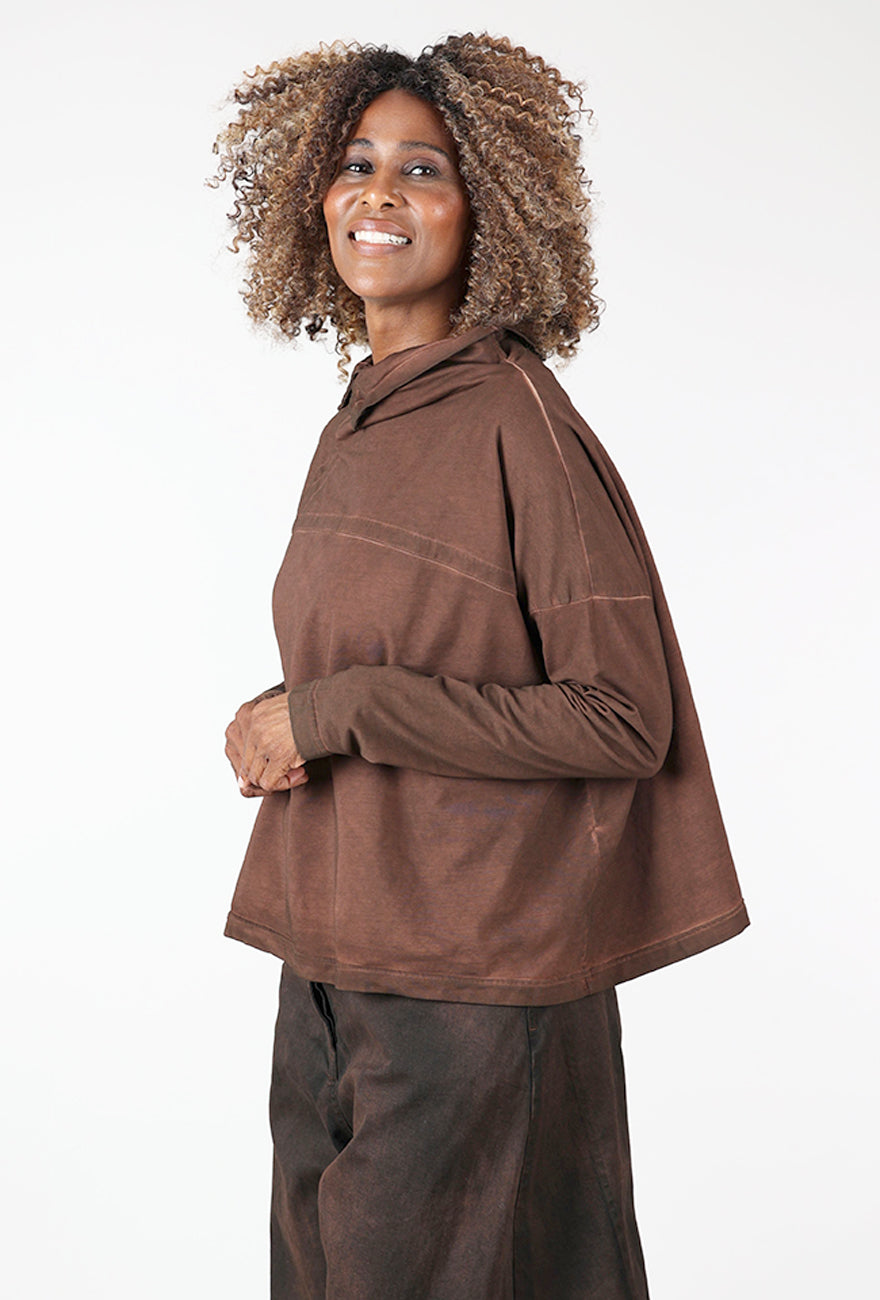 Horizon Seam Top, Henna Cloud Angle 2