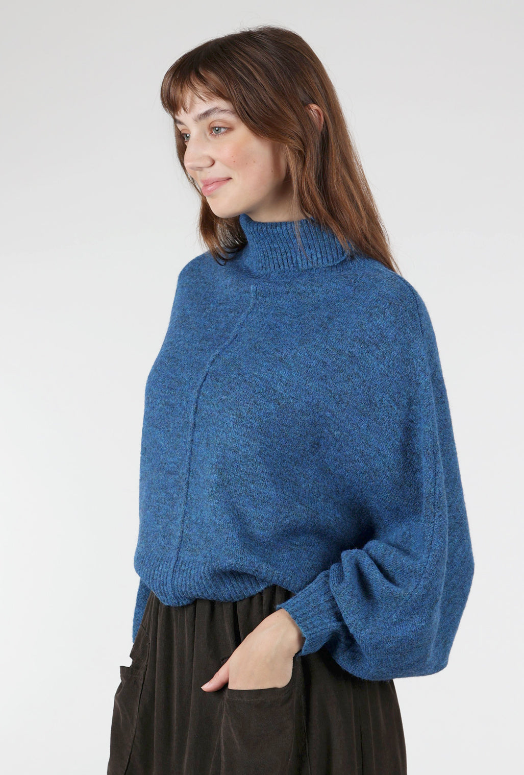 M. Rena Batwing Sweater, Peacock Large Peacock