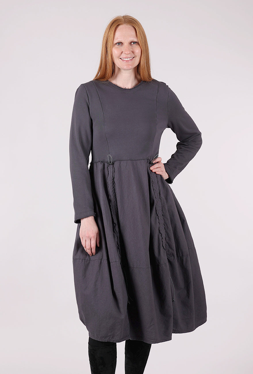 Grizas Ripcord Details Dress, Slate 