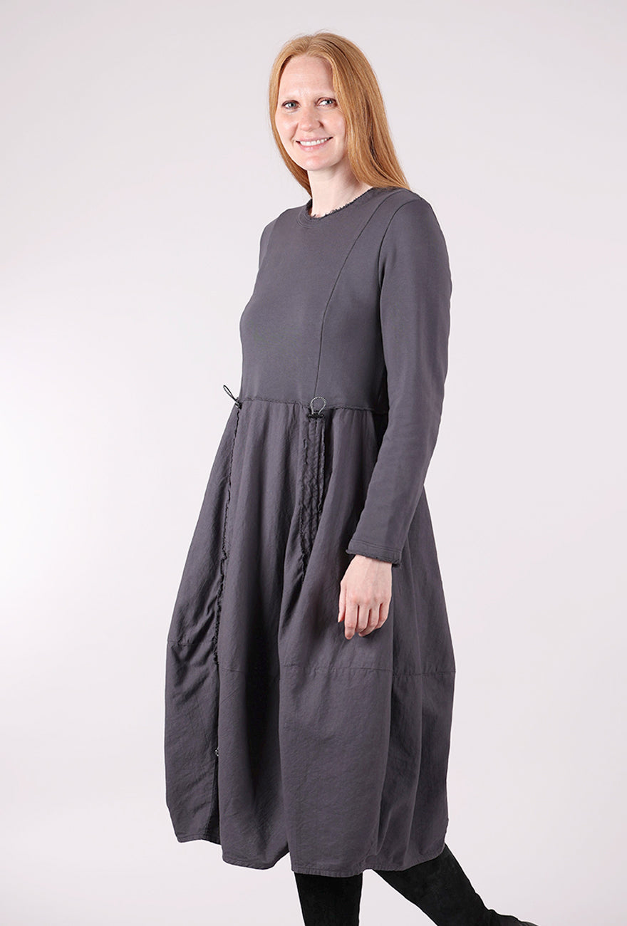 Grizas Ripcord Details Dress, Slate 