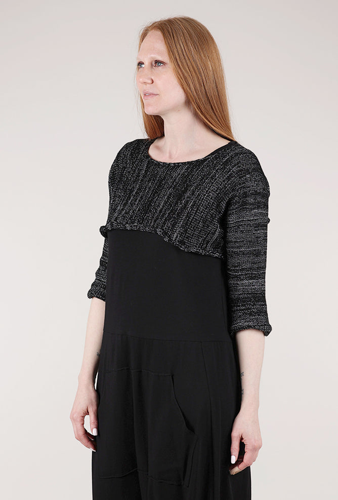 Paper Temples Just Sleeves Topper, Black Marled 