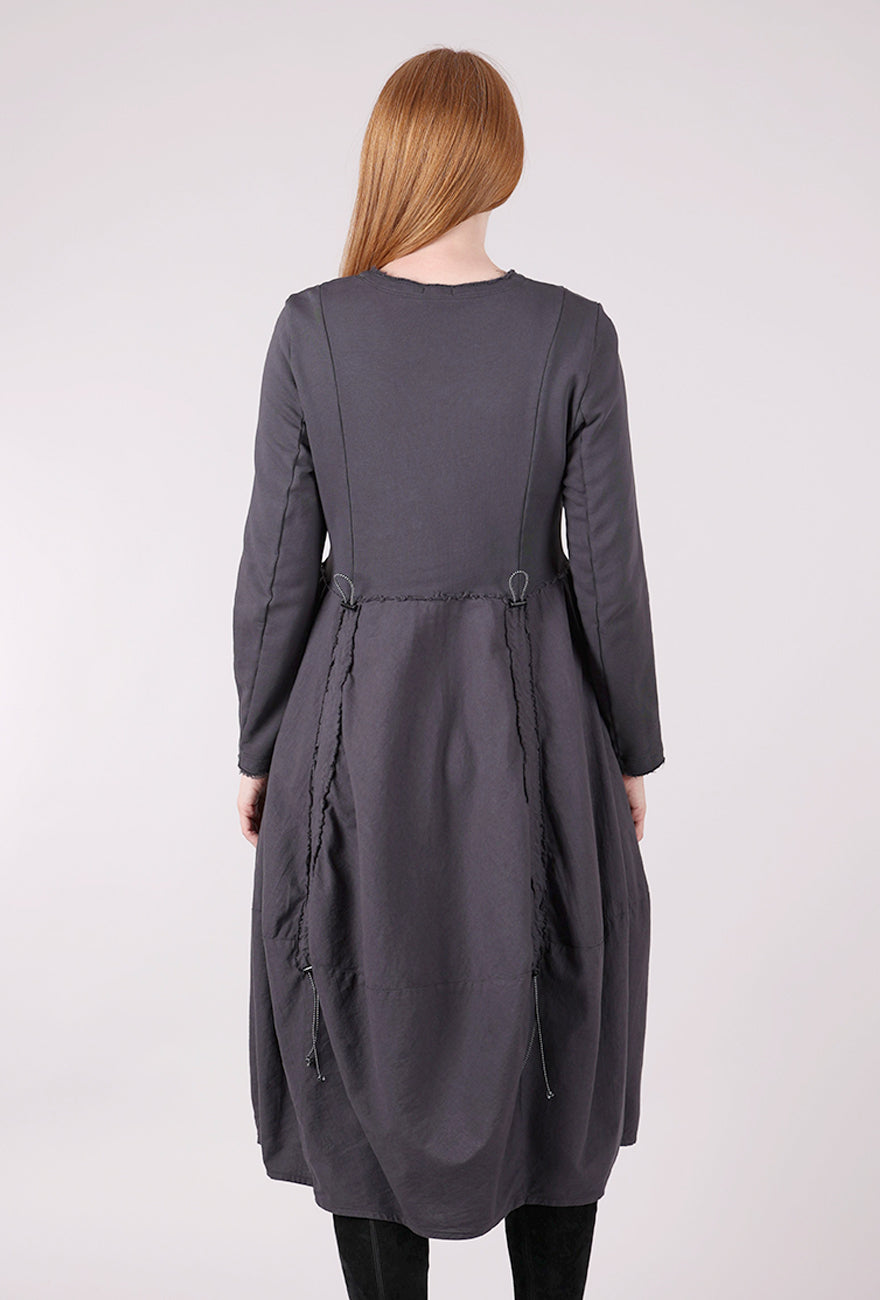 Grizas Ripcord Details Dress, Slate 