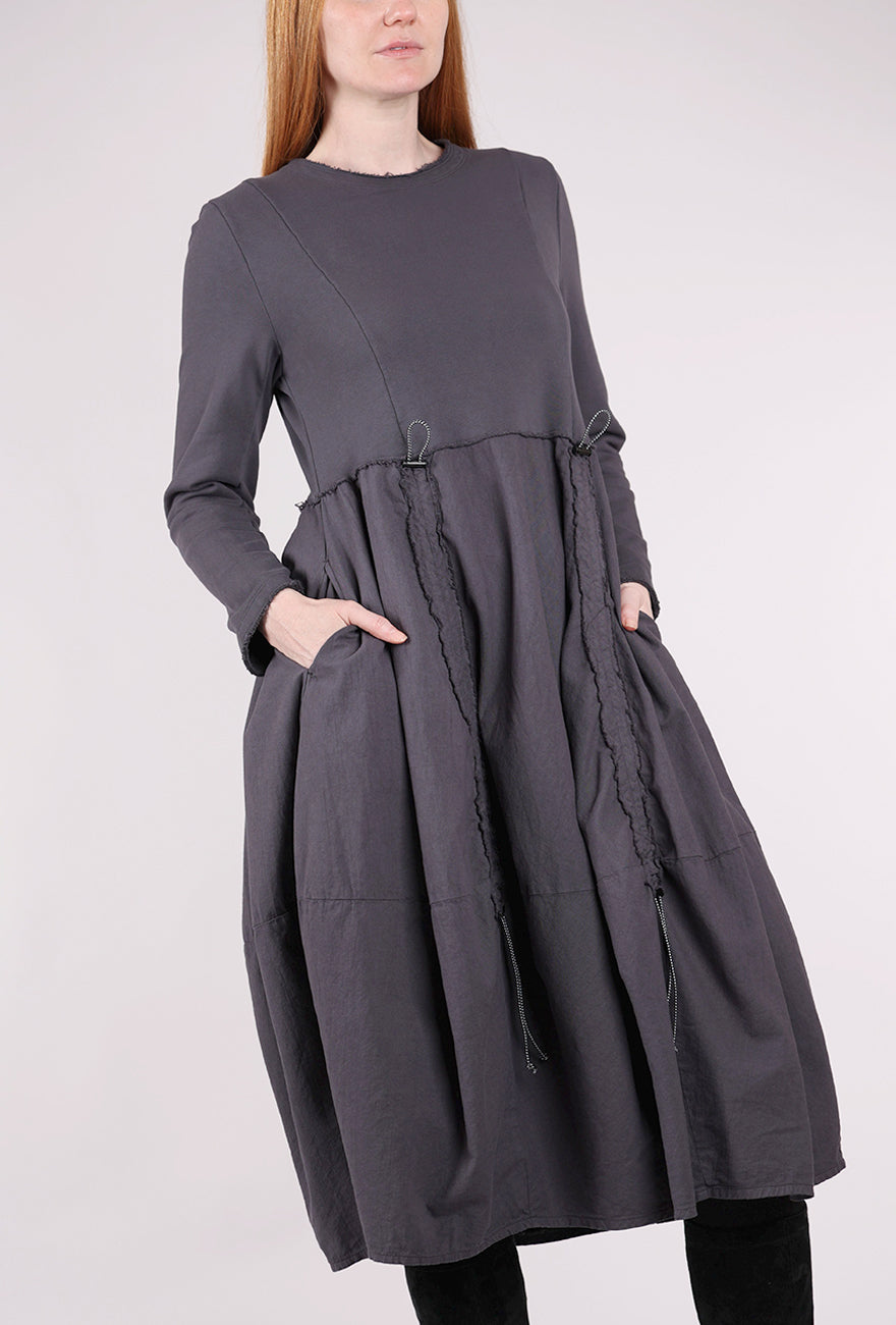 Grizas Ripcord Details Dress, Slate 