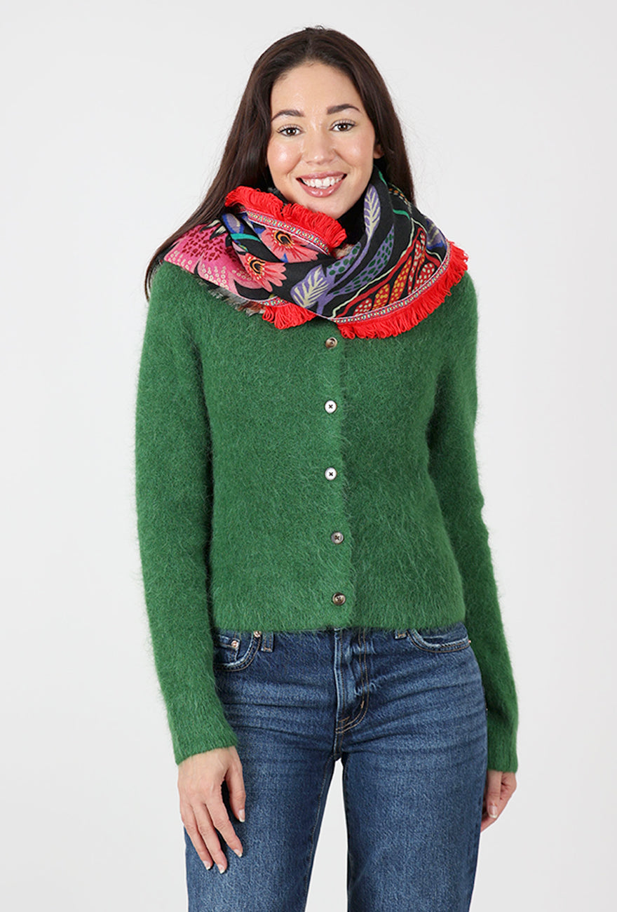 Bika Botanical Scarf, Black