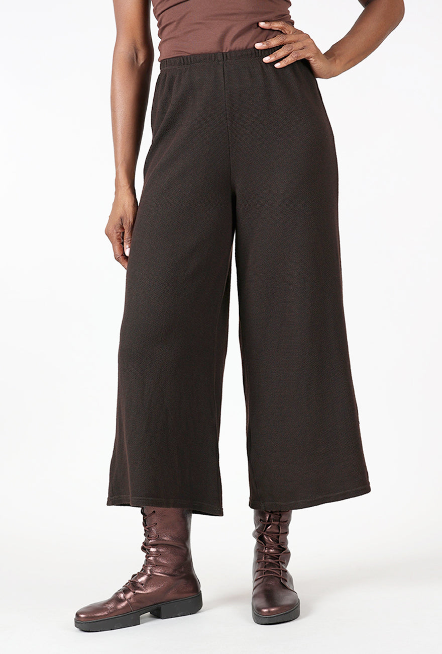 Marled Sweater Knit Pant, Chocolate
