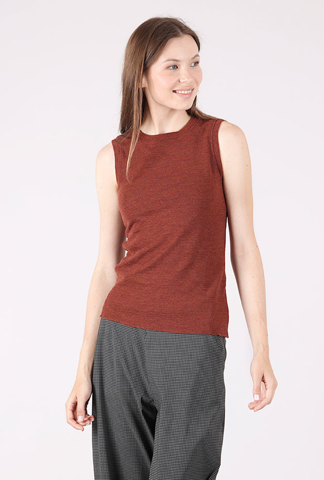By Basics Merino Wool Tank, Rosewood 