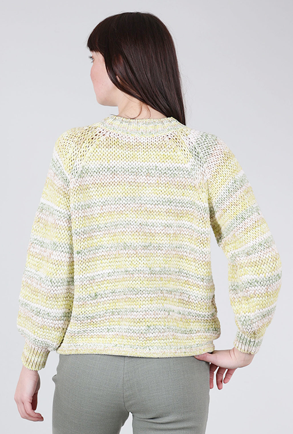 Margaret O'Leary Open-Stitch Cardie, Meadow 