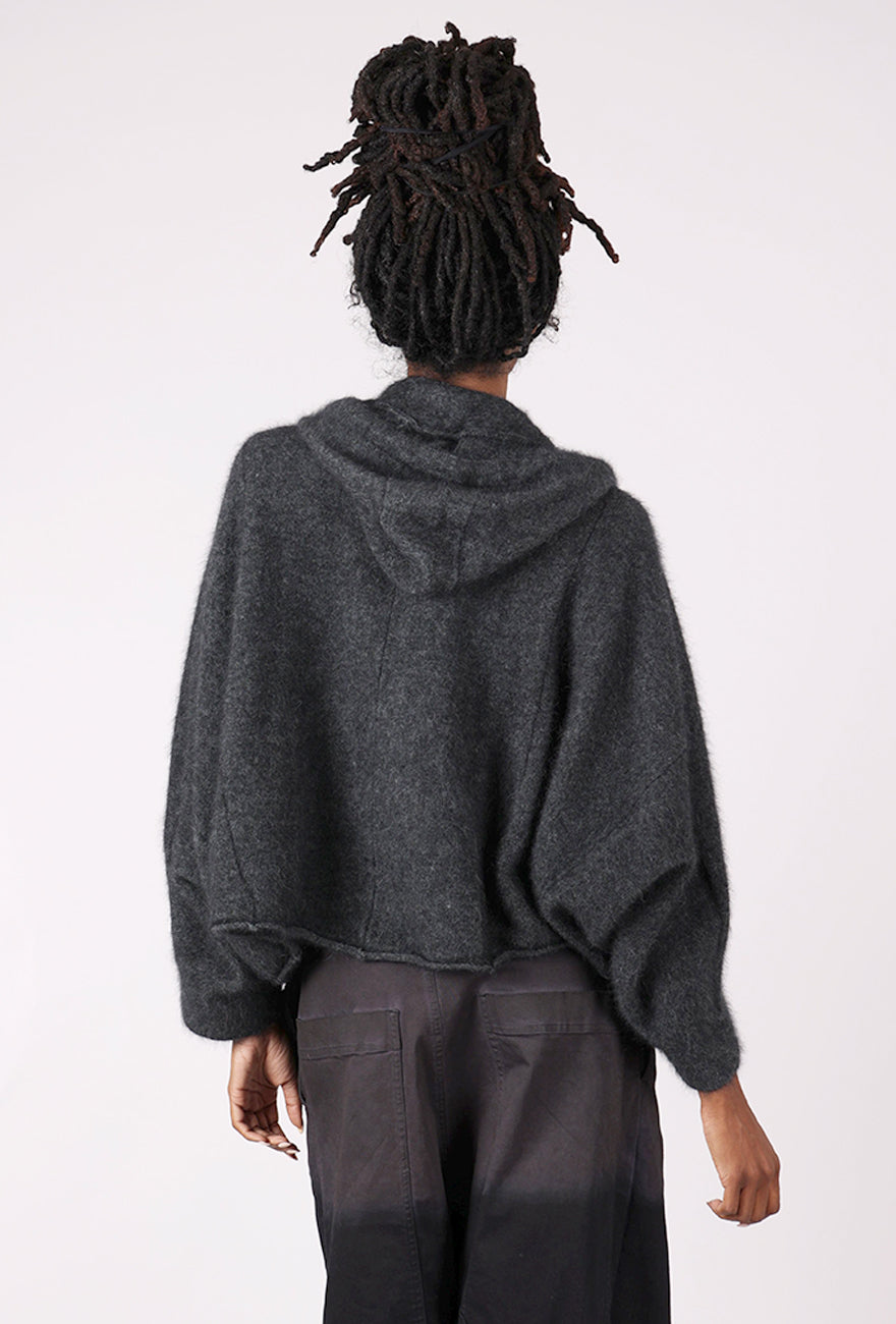 Rundholz Luxe Bomber Cardie, Crow Melange 