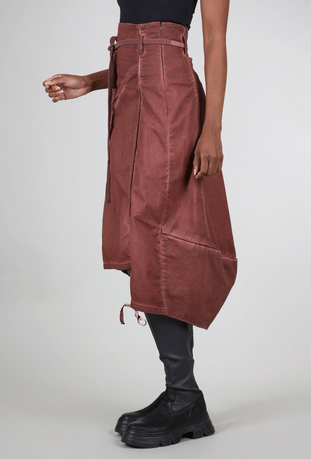 Studio B3 Missy Skirt, Dark Terracotta 