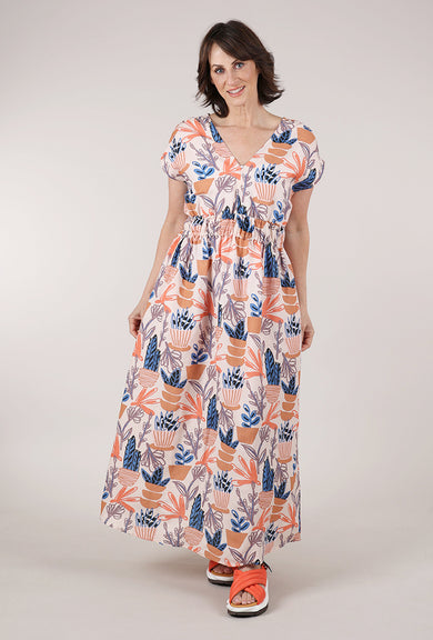 Mata Traders Hattie Dress, Pastel Cacti 