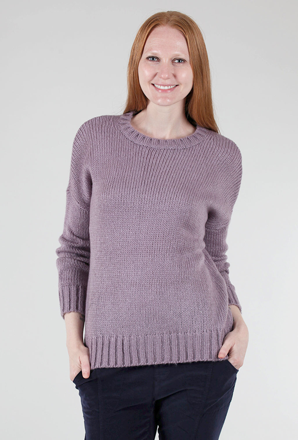 Wooden Ships Slouchy Tomboy Crew, Purple Haze Medium/Large Purple Haze