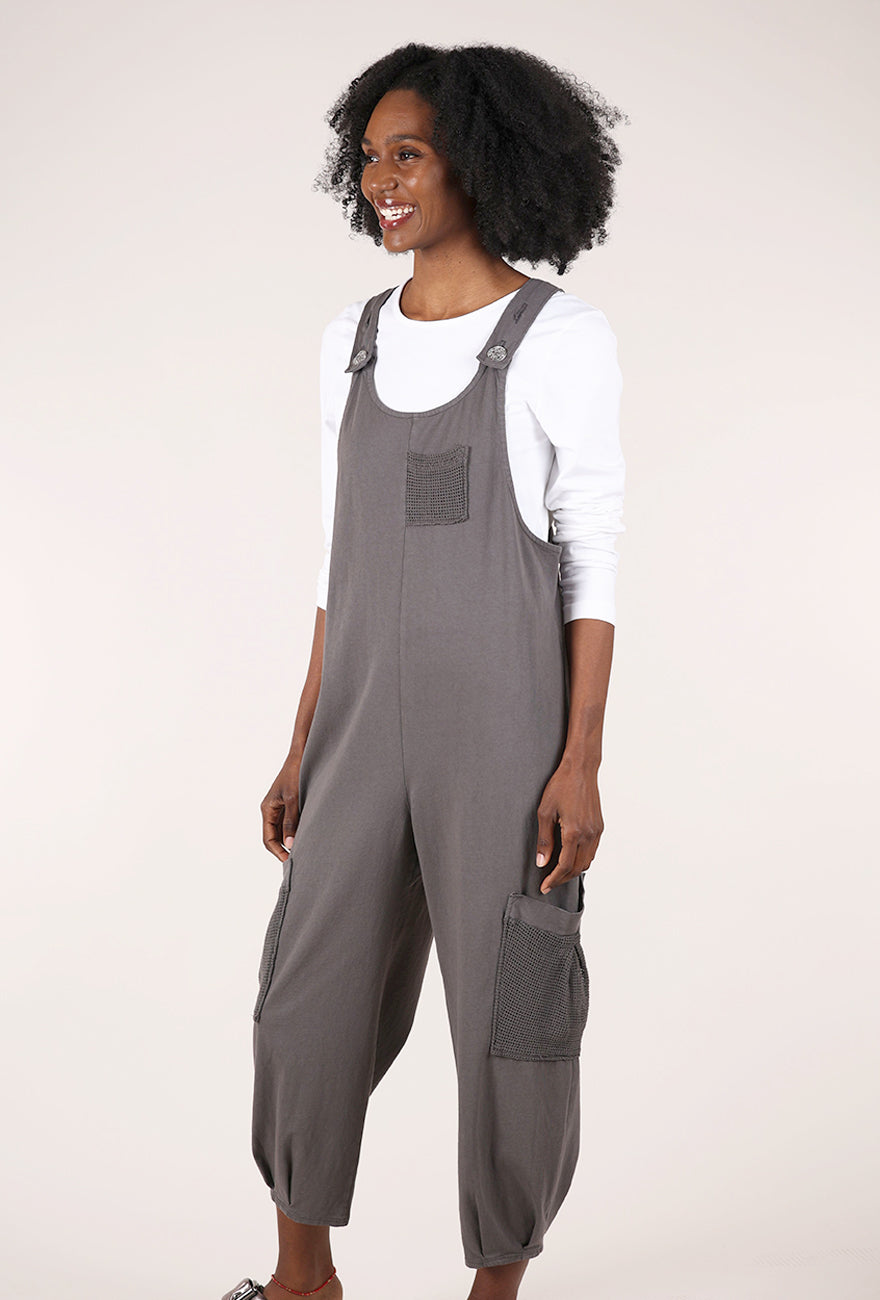 Fenini Knit Jersey Overalls, Dusk 