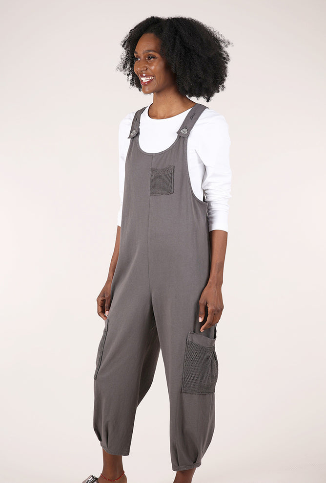 Fenini Knit Jersey Overalls, Dusk 