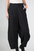 Rundholz Cotton-Wool Stripe Lantern Trouser, Black 