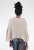 Amano by Lorena Laing Handprinted Foil Shrug, Oat 