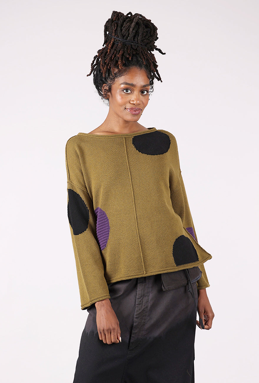Olivia by Habitat Statement Circle Pullover, Moss 