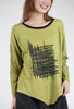 Luukaa Asym Hem Graphic Tee, Pistachio 