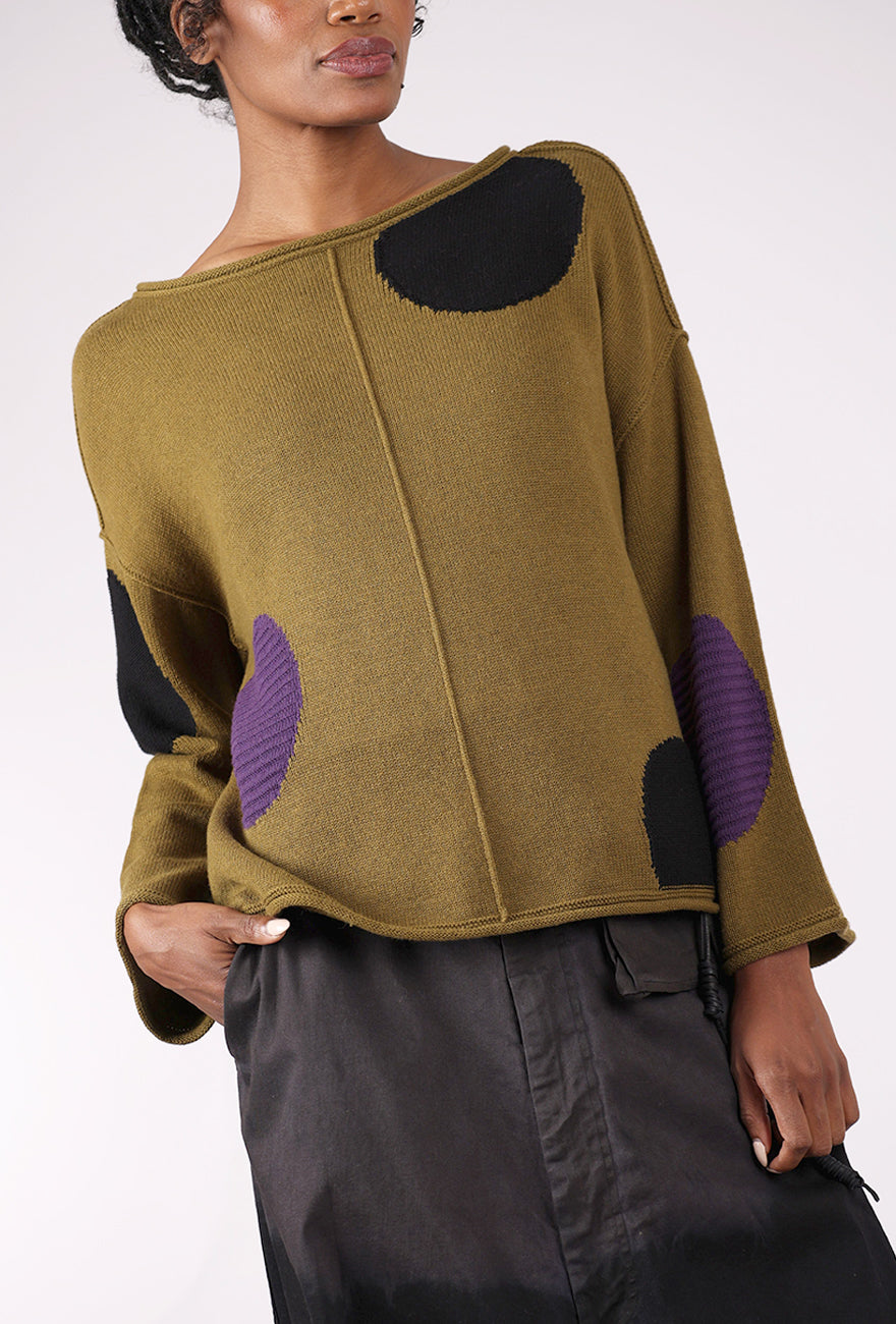 Olivia by Habitat Statement Circle Pullover, Moss 