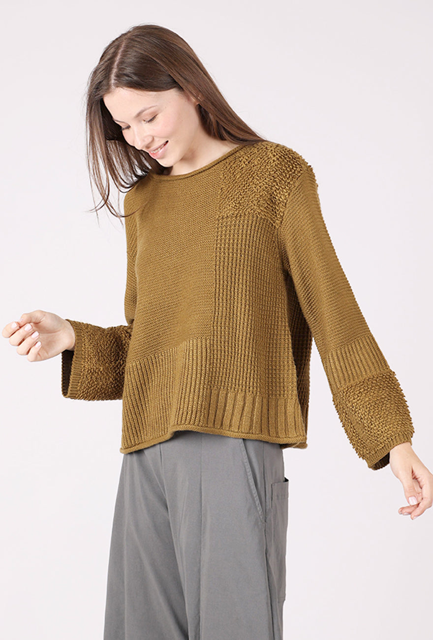 Olivia by Habitat Texture Block Sweater, Nutria 