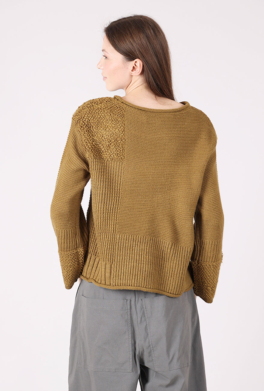 Olivia by Habitat Texture Block Sweater, Nutria 