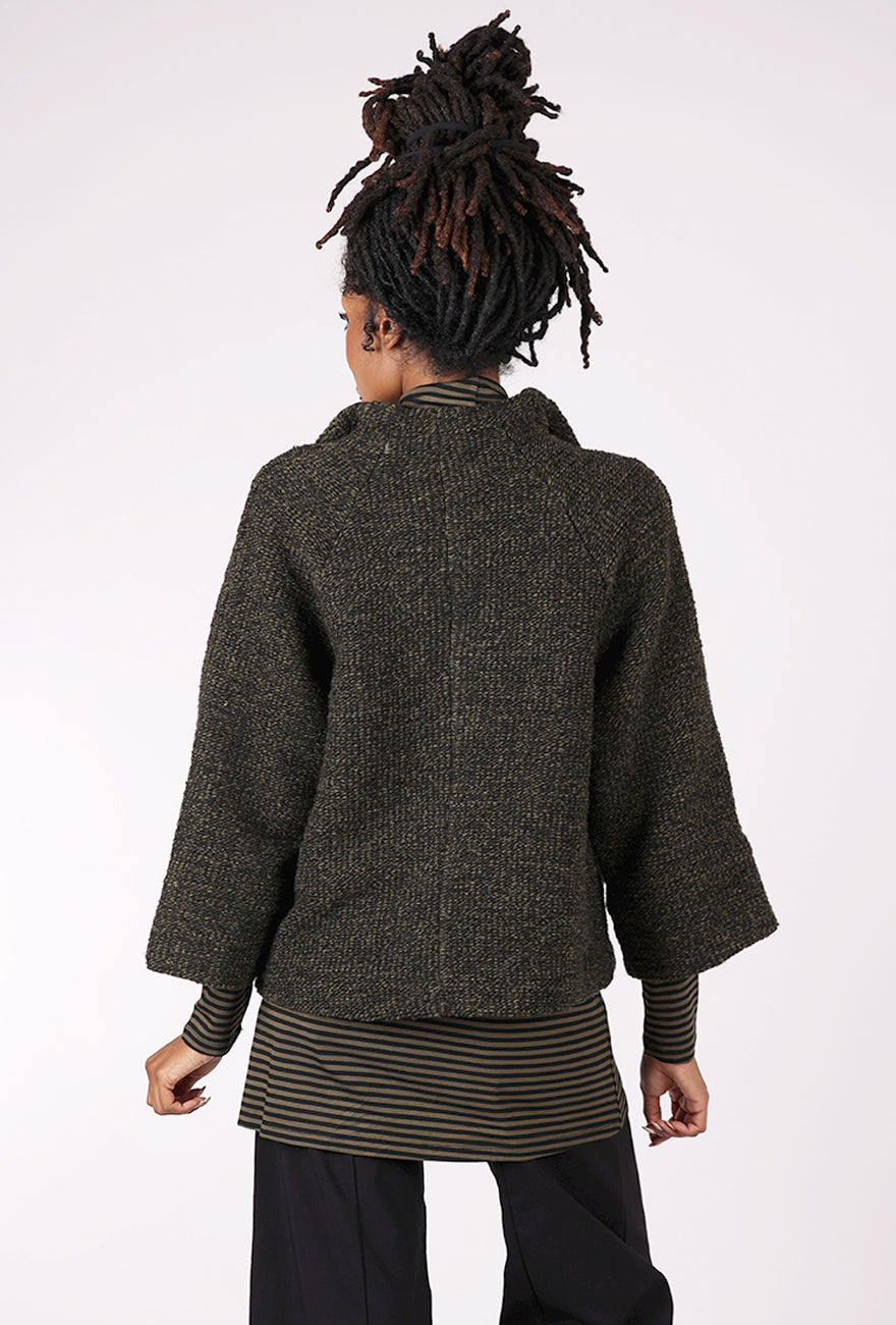Alembika Tweedy Swing Jacket, Khaki/Black 