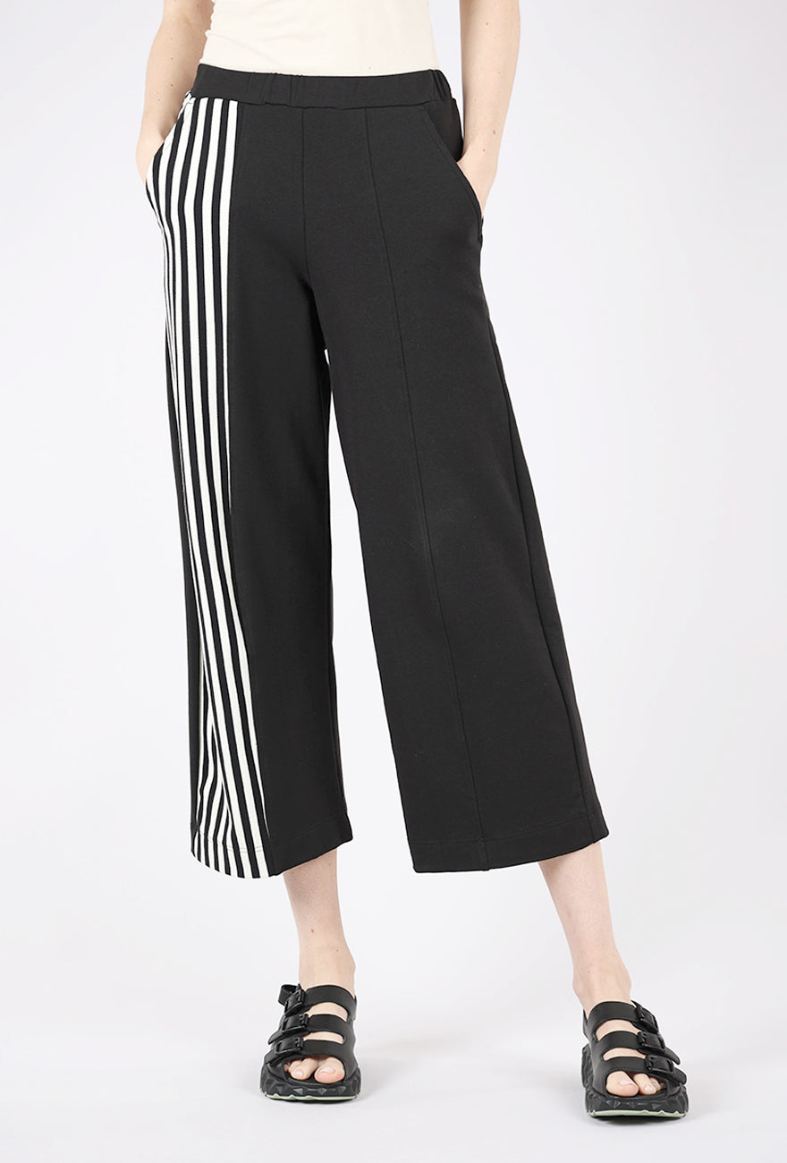 Alembika Olivia Stripe Lounge Pant, Black 