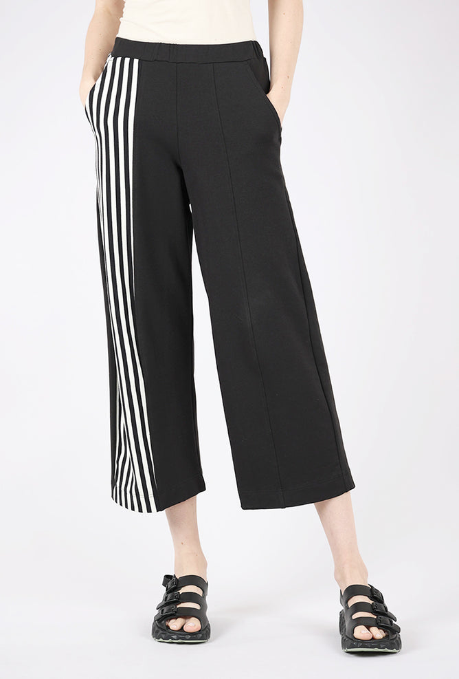 Alembika Olivia Stripe Lounge Pant, Black 