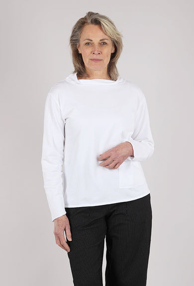 Prairie Cotton Relaxed Yoga Top, White