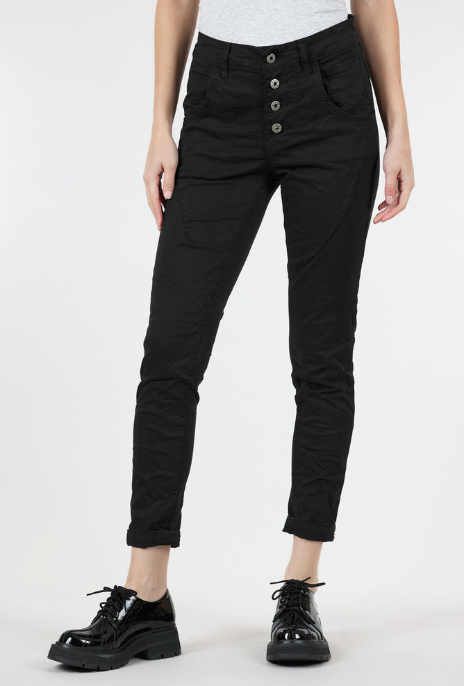 Femme Fatale Four-Button F/W Signature Pant, Black 