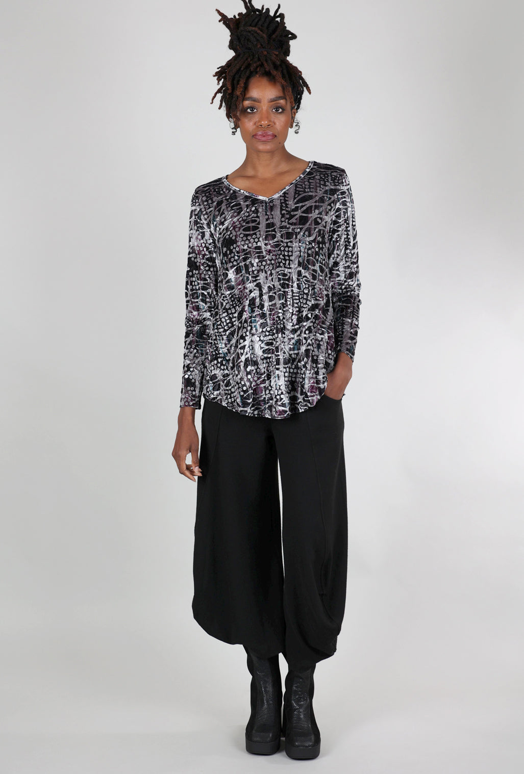 Kozan Demeter Top, Twilight Print 