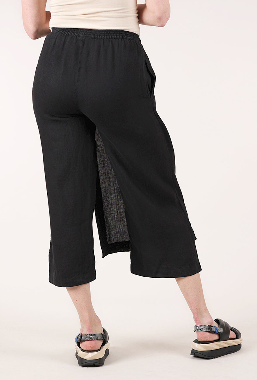 By Basics Skirt-Pant Culottes, Black 