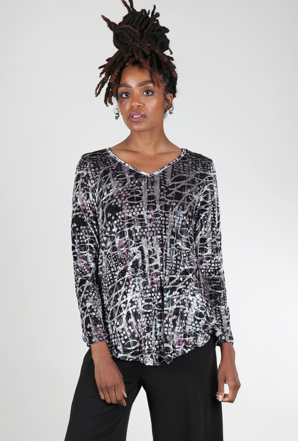 Kozan Demeter Top, Twilight Print 