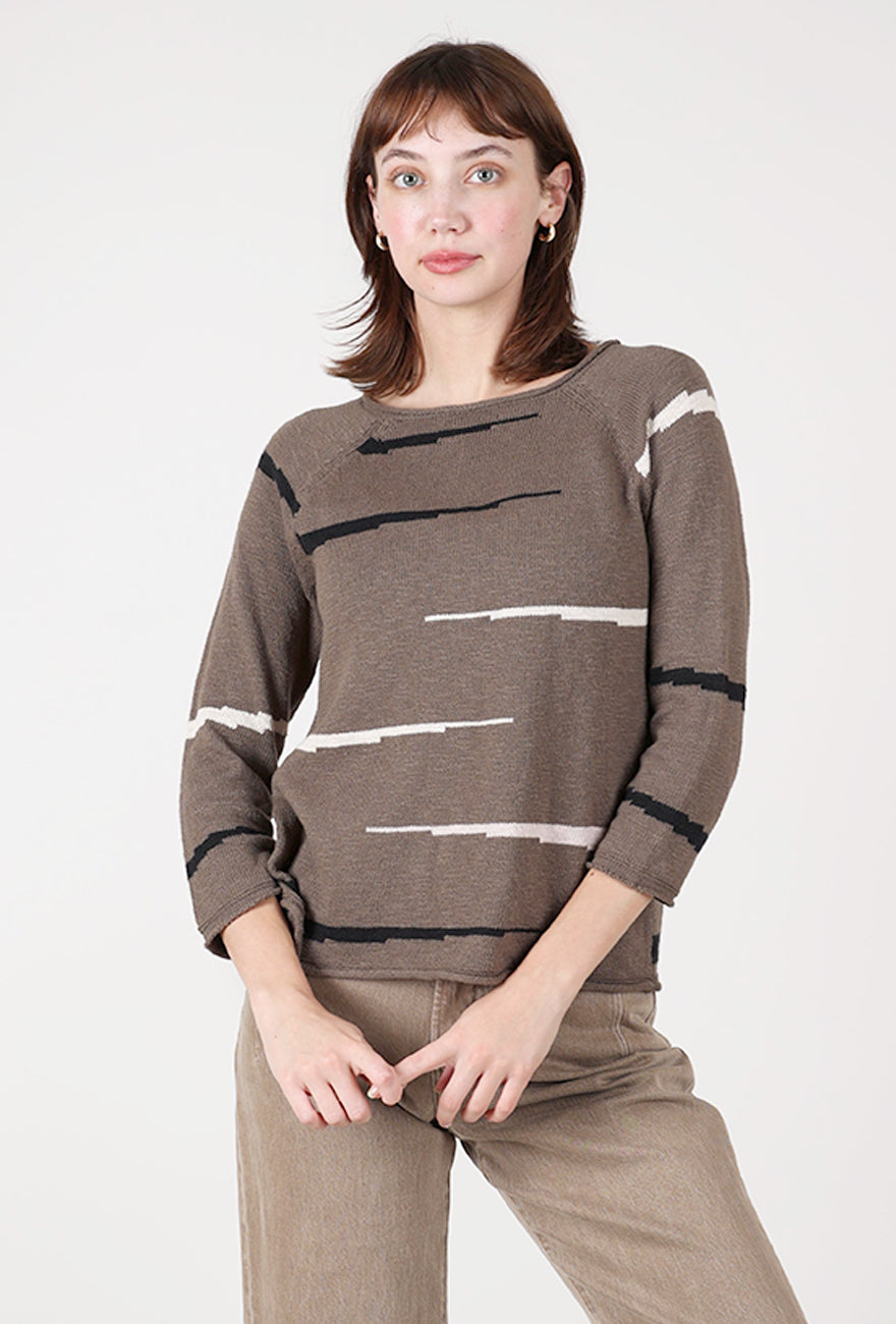 Habitat Autumn Cotton Raglan Pullover, Umber 