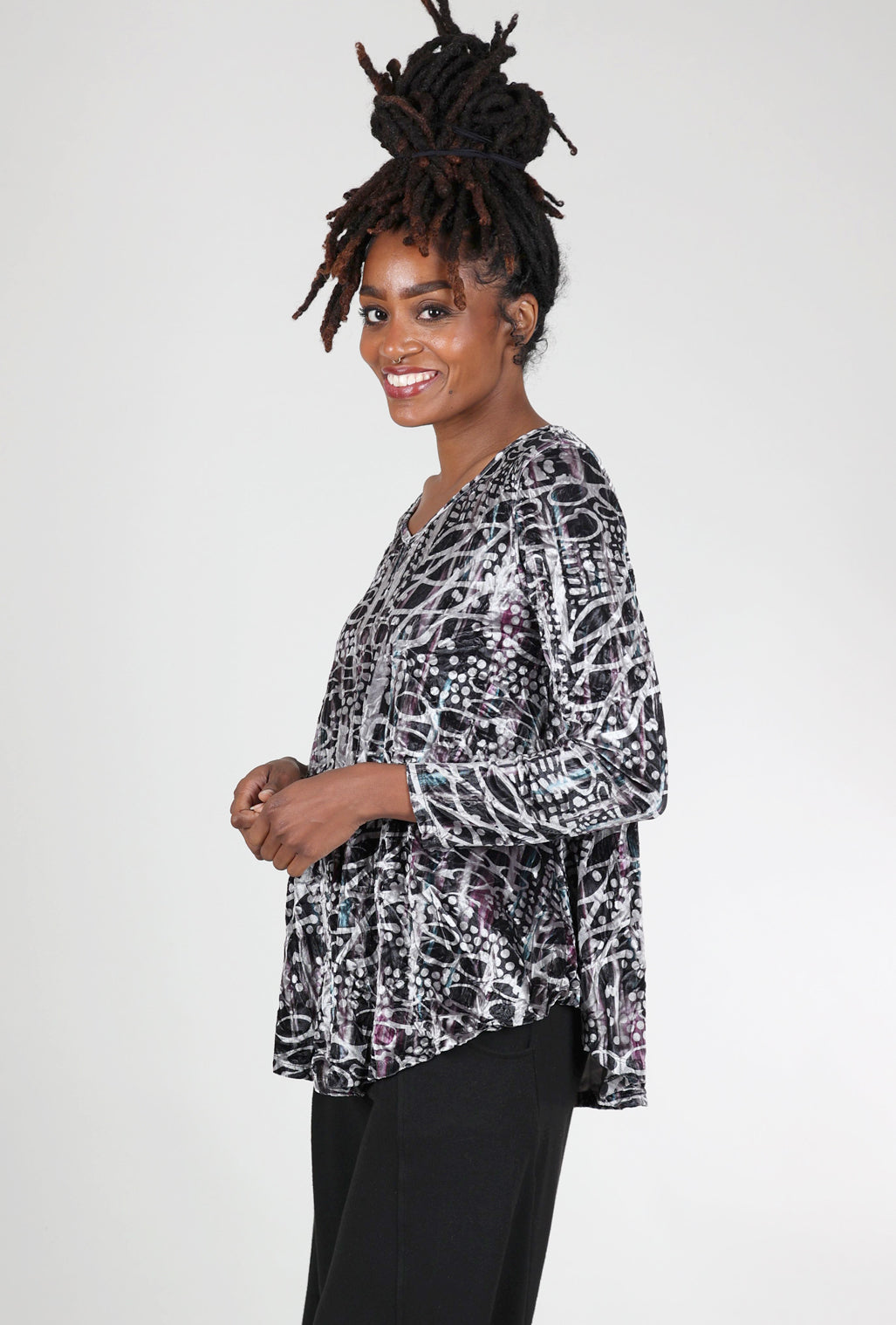 Kozan Demeter Top, Twilight Print 