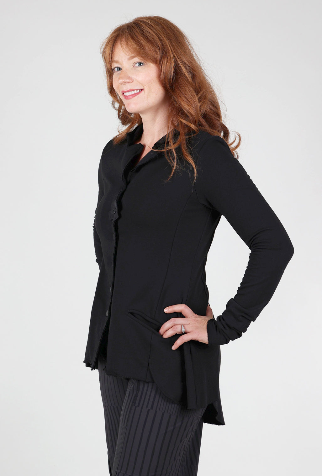 Pluslavie A Sweat Blazer, Black 