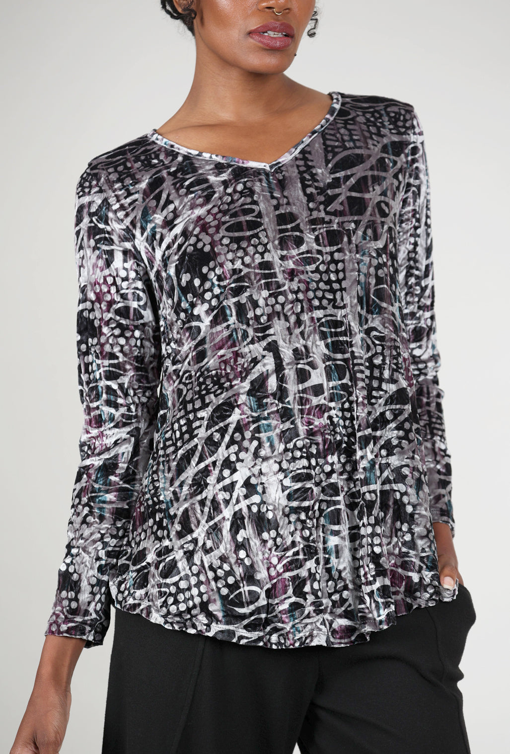 Kozan Demeter Top, Twilight Print 