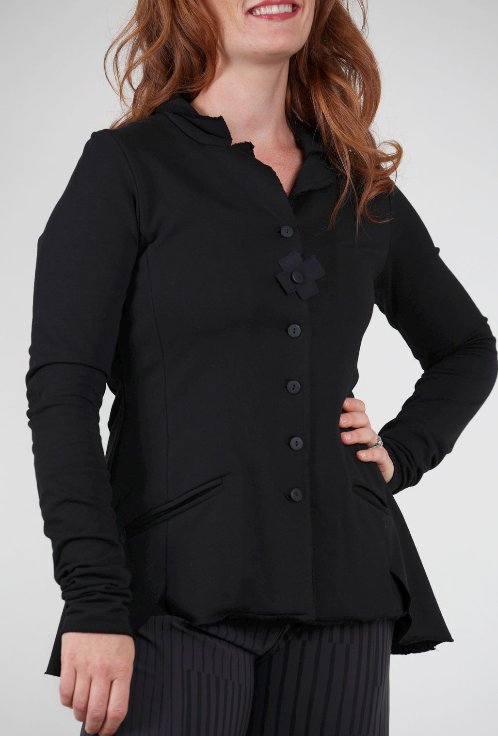 Pluslavie A Sweat Blazer, Black 