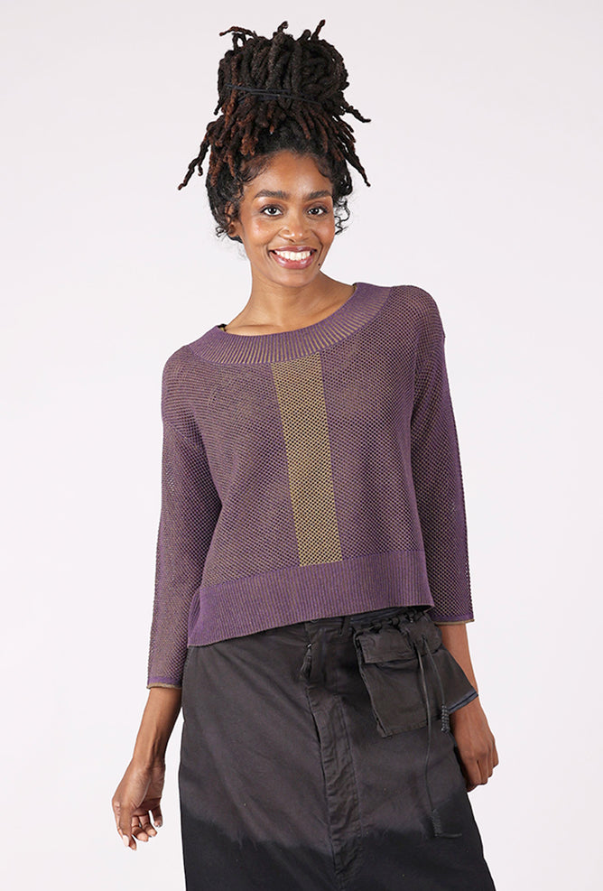 Clothing Reversible Mesh Go-To Topper, Violet 
