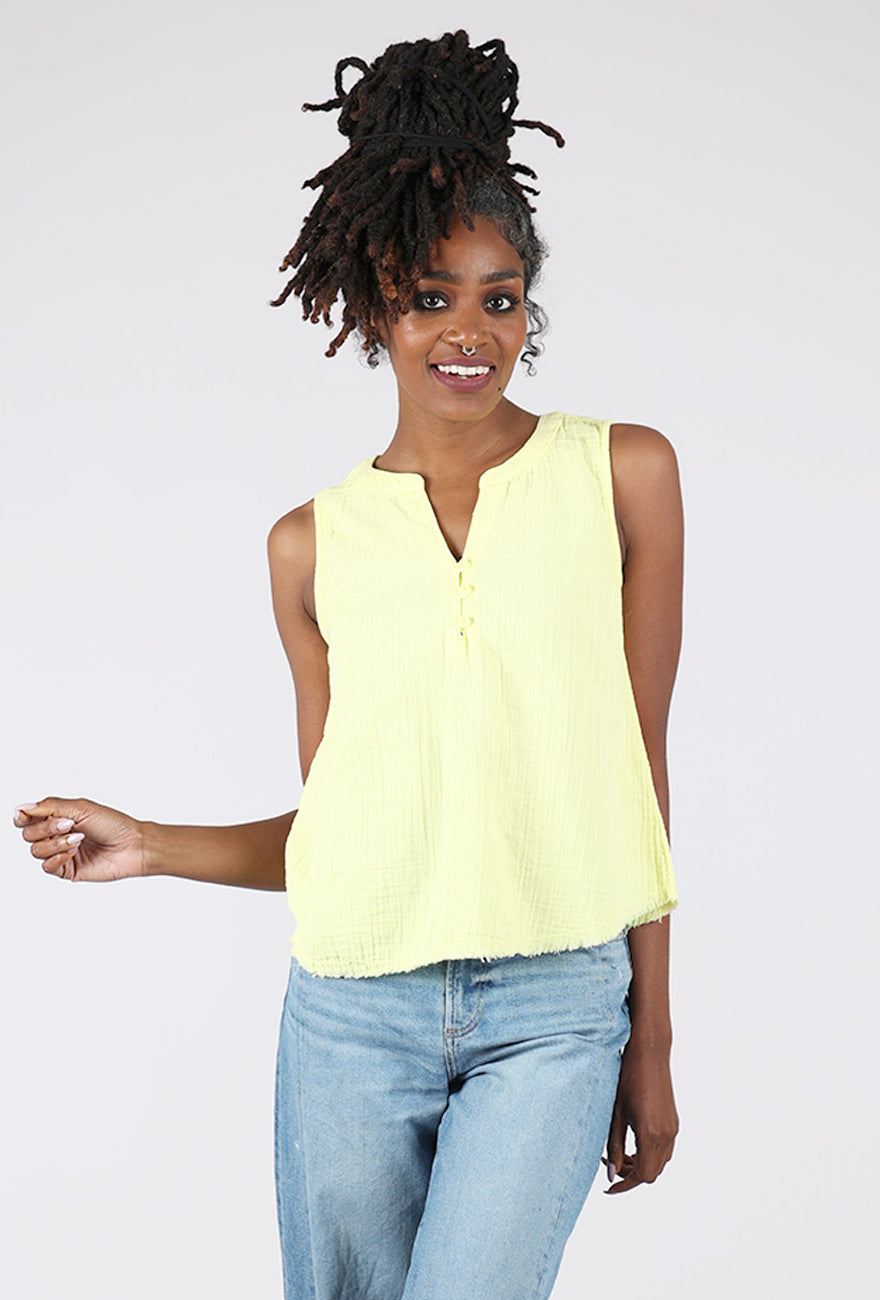 Mododoc Swing Henley Tank, Sunglow 