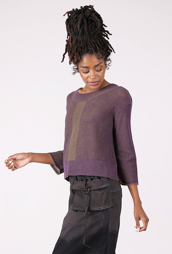 Clothing Reversible Mesh Go-To Topper, Violet 