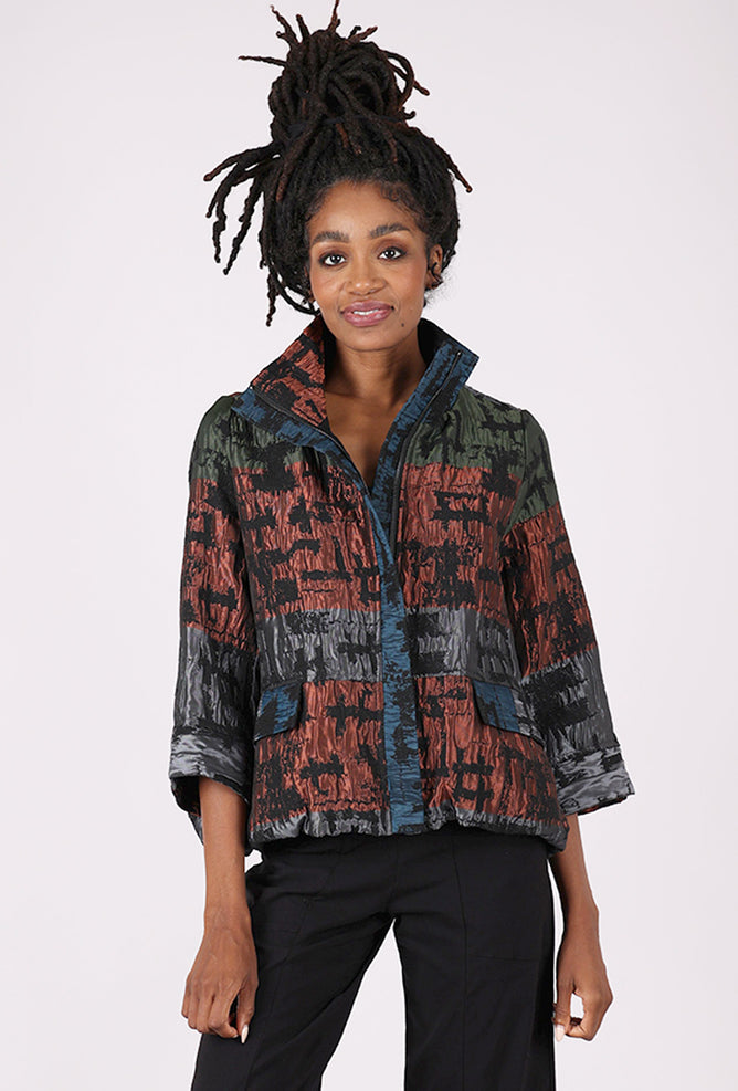 Moonlight Jewel Case Jacket, Multi Rust 