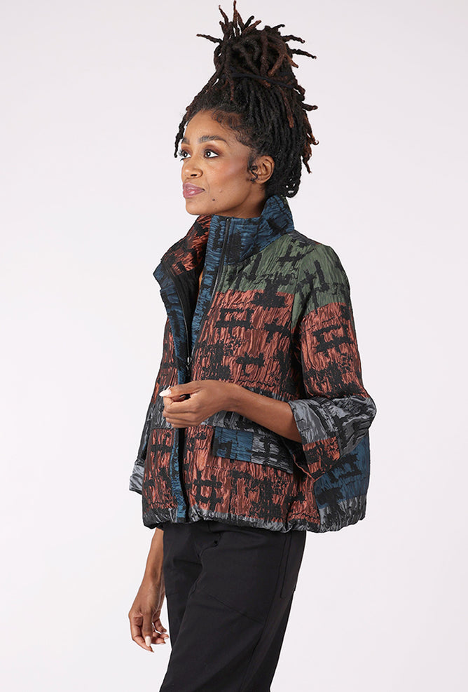 Moonlight Jewel Case Jacket, Multi Rust 
